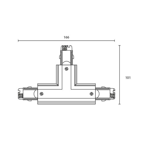 314434 SG Shopline 3-Phasen T-Verbinder (R) schwarz Produktbild Additional View 1 L