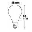 112441 Isoled E14 LED Illu, 4W, klar, warmweiß, dimmbar Produktbild Additional View 2 S