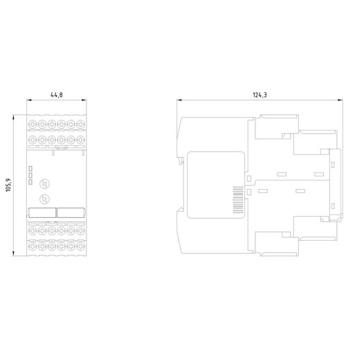 3TK2810-0BA01 Siemens Sicherheitsschaltgerät sicherheitsgeric Produktbild Additional View 2 L