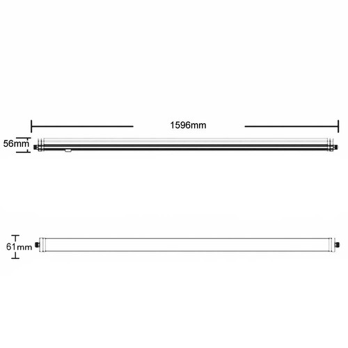 113092 Isoled LED Linearleuchte 42W IP65 neutralweiß Produktbild Additional View 2 L