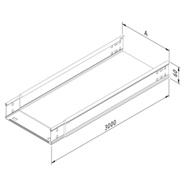 13324 Trayco CTNLI60 400 3PG Kabelrinne ungelocht   Cable Tray Not perforated Produktbild