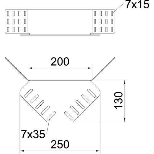 6067980 Obo REV 85 FS Eckverbinder für Kabelrinne  Stahl bandverzinkt Produktbild Additional View 1 L