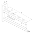 11468 Trayco WB30 0800 DG Wandausleger Wall Bracket Produktbild Additional View 3 S