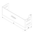 13437 Trayco CT60 E 200 SS Kabelrinne Endstück   Cable Tray End Piece Produktbild Additional View 1 S
