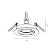 8-3324hv Tecnico SERIE 332 HV EB STRAHLER chrom  1x QPAR 16 50W GU10 Produktbild Additional View 1 S