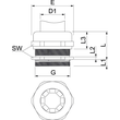 2086185 Obo V TEC VM50 EMV K Kabelverschraubung EMV Kontaktfeder ges Produktbild Additional View 1 S