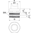 2086189 Obo V TEC VM63 EMV K Kabelverschraubung EMV Kontaktfeder ges Produktbild Additional View 1 S