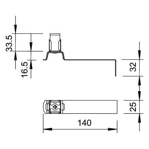 5215749 Obo 157 I CU Dachleitungshalter 8mm Kupfer Produktbild Additional View 1 L
