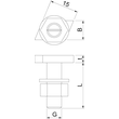 1148016 Obo CL20HB M8x25 ZL Hammerkopfschraube für Profilschiene CL Produktbild Additional View 1 S