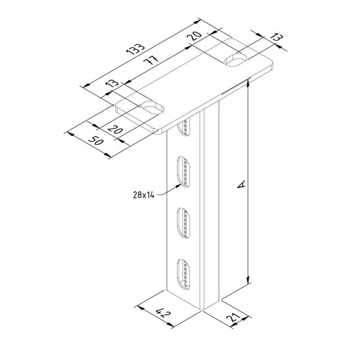 13420 Trayco P21 0600 SS Hängestiel   Pendant Produktbild Additional View 1 L