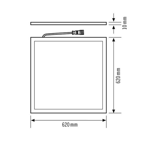 EQ10600272 Esylux LED Deckeneinbauleucht 33W 3800lm Stella 625 33W 4000K Produktbild Additional View 1 L