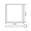 EQ10600180 Esylux PNL STELLA 625 Montagerahmen Produktbild Additional View 1 S