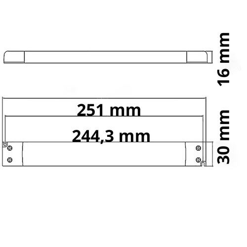 113285 Isoled Trafo 24V/DC, 0 30W, slim Produktbild Additional View 1 L