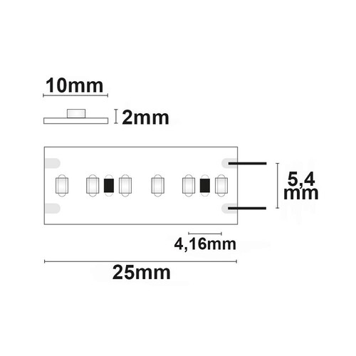 113077 Isoled LED CRI927 Linear Flexband, 24V, 10W, IP20, warmweiß Produktbild Additional View 2 L