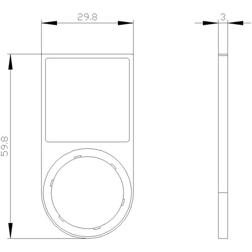 3SU1900-0AJ10-0AA0 Siemens SCHILDTRAEGER Produktbild Additional View 1 L