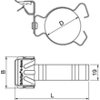 1483703 Obo BCHPC 8 14 D25 Trägerklammer mit Rohraufnahme 22 26mm 8 14mm Stahl Z Produktbild Additional View 1 S