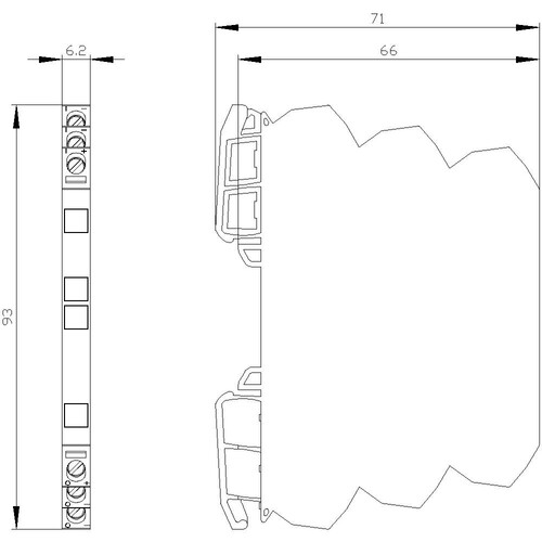 3RS7020-1ET00 Siemens PASSIV TRENNER 4 20MA / 4-20MA Produktbild Additional View 2 L