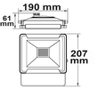 113362 Isoled LED Fluter 30W, kaltweiß, schwarz, IP65 Produktbild Additional View 1 S