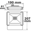 113362 Isoled LED Fluter 30W, kaltweiß, schwarz, IP65 Produktbild Additional View 2 S