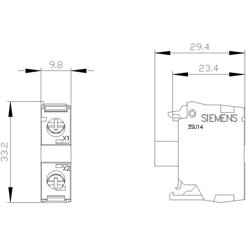 3SU1401-1BB60-1AA0 Siemens LED MODUL, WEISS Produktbild Additional View 2 L