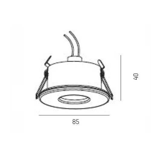 8-1101b46hv Molto Luce Serie 1101 HV GU10 max. 50W nickel-matt IP65 Produktbild Additional View 1 L