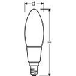 4058075817098 Osram LEDPCLB40D 4,5W/827 230VGLFR E14FS1 Produktbild Additional View 2 S