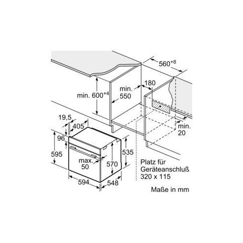 HEA537BS1 Bosch Einbauherd Edelstahl 60 x 60 cm Produktbild Additional View 5 L