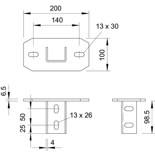 6349279 Obo KUS 7 VA4571 Kopfplatte für US 7-Stiel V4A 1.4571 GB Produktbild Additional View 1 L