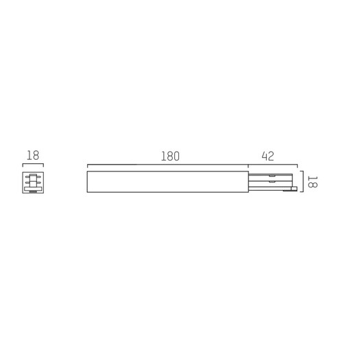 652-0040100006 Molto Luce Volare Endeinspeisung schwarz Produktbild Additional View 1 L