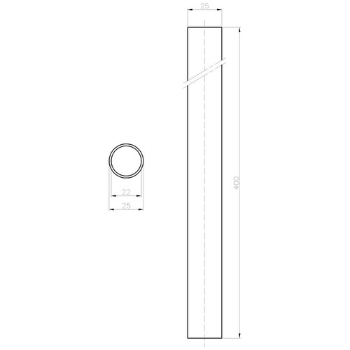 8WD4308-0EB Siemens ROHR EINZELN, 400 MM Produktbild Additional View 1 L