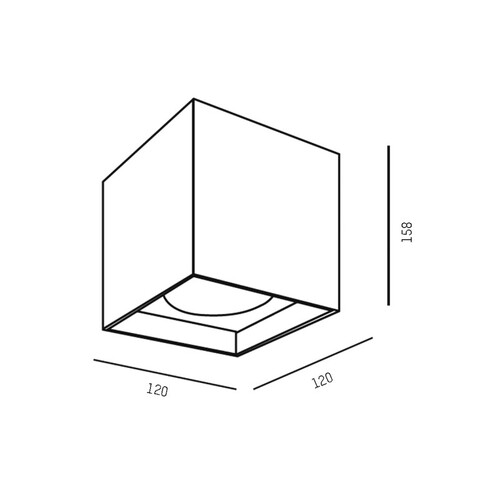 305-604430wddd Tecnico AEON BIG SQUARE AB LEUCHTE weiß matt RAL 9003 LED Produktbild Additional View 1 L