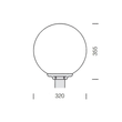 125-42670500 Tecnico GLOBI GLAS schwarz opal 1x AGL A60 42W E27 Produktbild Additional View 1 S