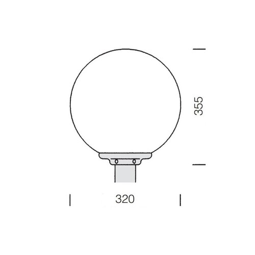 125-42670500 Tecnico GLOBI GLAS schwarz opal 1x AGL A60 42W E27 Produktbild Additional View 1 L