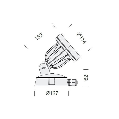 125-43181500 Tecnico KOALA AB STRAHLER silber 1x QPAR 16 50W GU10 Produktbild Additional View 1 L