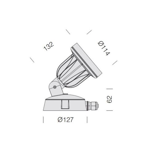 125-43182800 Tecnico KOALA AB STRAHLER silber LED Produktbild Additional View 1 L