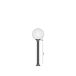 125-99190300 Tecnico GLOBO/GLOBI MAST schwarz 60x1000mm Produktbild Additional View 1 S