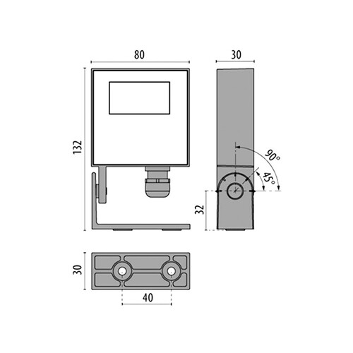 187-304610 Tecnico FOCUS ZERO FLUTER anthrazit LED Produktbild Additional View 1 L