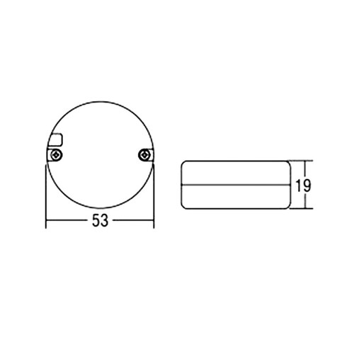 24-119640 Tecnico ROUND 60 TRAFO EL weiß Produktbild Additional View 1 L