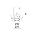 276-0130690342706 Tecnico ELIX MINI EB STRAHLER schwarz matt RAL 9005 LED 6,2W Produktbild Additional View 1 S