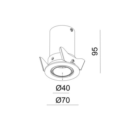 276-0130690342706 Tecnico ELIX MINI EB STRAHLER schwarz matt RAL 9005 LED 6,2W Produktbild Additional View 1 L