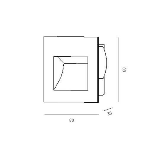 305-0130380003004 Tecnico PAN EB LEUCHTE silber RAL 9006 1x LED 3W Produktbild Additional View 1 L