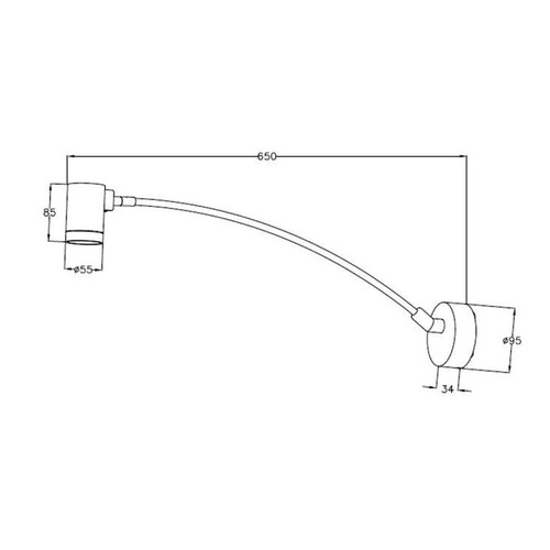 341-0000880503011 Tecnico JIB AB LEUCHTE anthrazit matt RAL 7024 LED 8W AC Produktbild Additional View 1 L