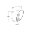341-7000 Tecnico FORIS ENTBLENDUNGSRING anthrazit matt RAL 7024 Produktbild Additional View 1 S