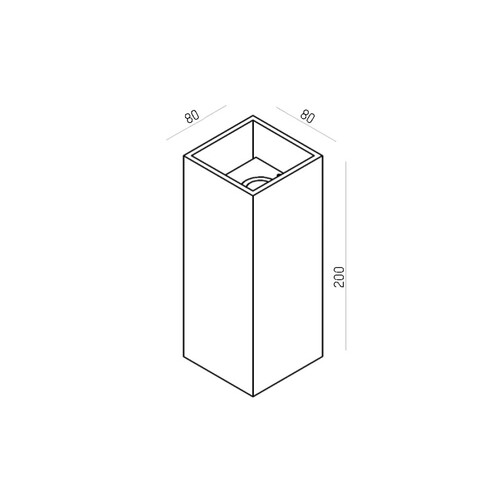 472-0060890003004 Tecnico BEN SQUARE WL silber matt RAL 9006 2x LED Produktbild Additional View 1 L