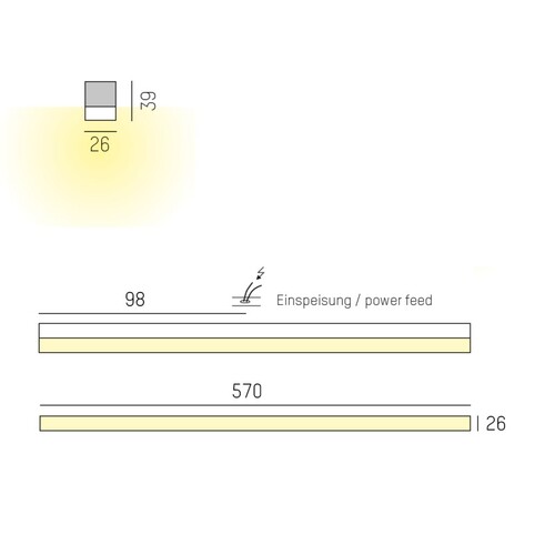 539-010011023060 Tecnico VOLTO COPERTO AB LEUCHTE schwarz eloxiert opal LED Produktbild Additional View 1 L