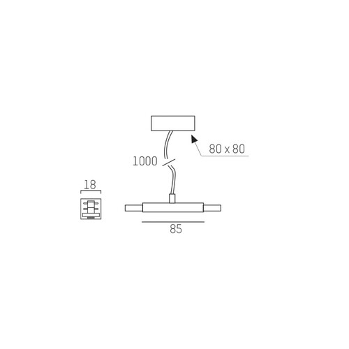 652-0040400008 Tecnico VOLARE EINSPEIS MITT Aluminium eloxiert Produktbild Additional View 1 L