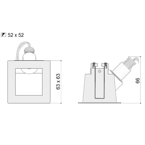 68-629901ww Tecnico EDY MINI 45 LED EB LEUCHTE weiß LED 2W Produktbild Additional View 1 L