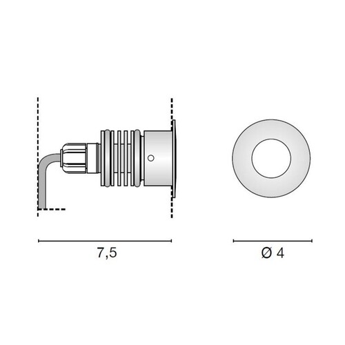 68-634833ww Tecnico ZEPPELIN EB STRAHLER edelstahl matt LED 2W Produktbild Additional View 1 L