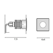 68-634933ww Tecnico ZEPPELIN EB STRAHLER edelstahl matt LED 2W Produktbild Additional View 1 S