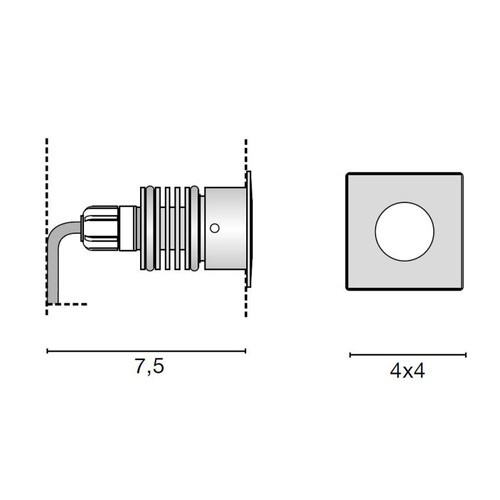 68-634933ww Tecnico ZEPPELIN EB STRAHLER edelstahl matt LED 2W Produktbild Additional View 1 L